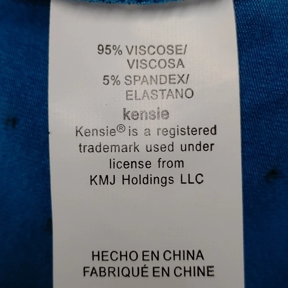 Pieces Kenzie Dress Women's Blue Black Dot Size M NWT - Picture 7 of 7